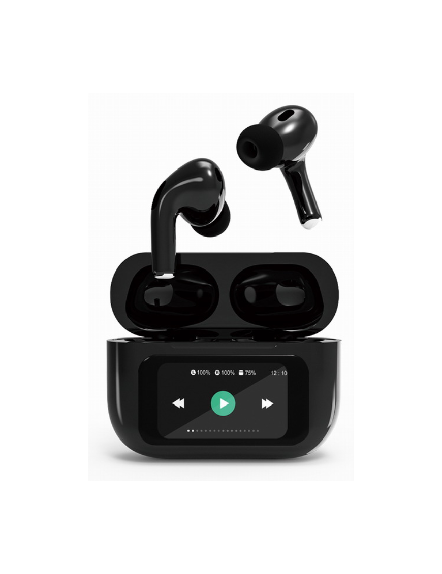 Gembird GMB Audio TWS-LCD-ANC-01-BK auricular y casco Auriculares Inalámbrico Dentro de oído Llamadas/Música USB Tipo C Bluetoot