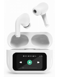 Gembird GMB Audio TWS-LCD-ANC-01-W auricular y casco Auriculares Inalámbrico Dentro de oído Llamadas/Música USB Tipo C Bluetooth