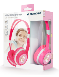 Gembird MHP-JR-PK auricular y casco Auriculares Alámbrico Diadema Música Rosa