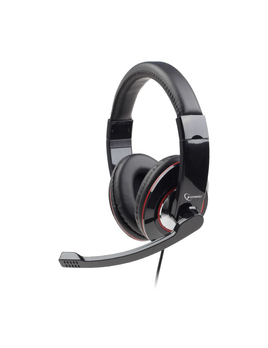 Gembird MHS-001 auricular y casco Auriculares Alámbrico Diadema Música Negro