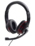 Gembird MHS-03-BKRD auricular y casco Auriculares Alámbrico Diadema Juego Negro, Rojo