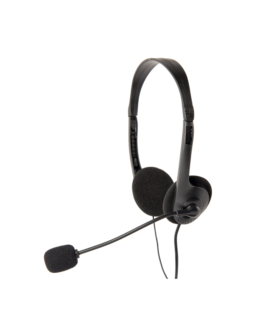 Gembird MHS-123 auricular y casco Auriculares Alámbrico Diadema Llamadas/Música Negro