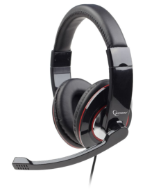 Gembird MHS-U-001 auricular y casco Auriculares Alámbrico Diadema Llamadas/Música Negro