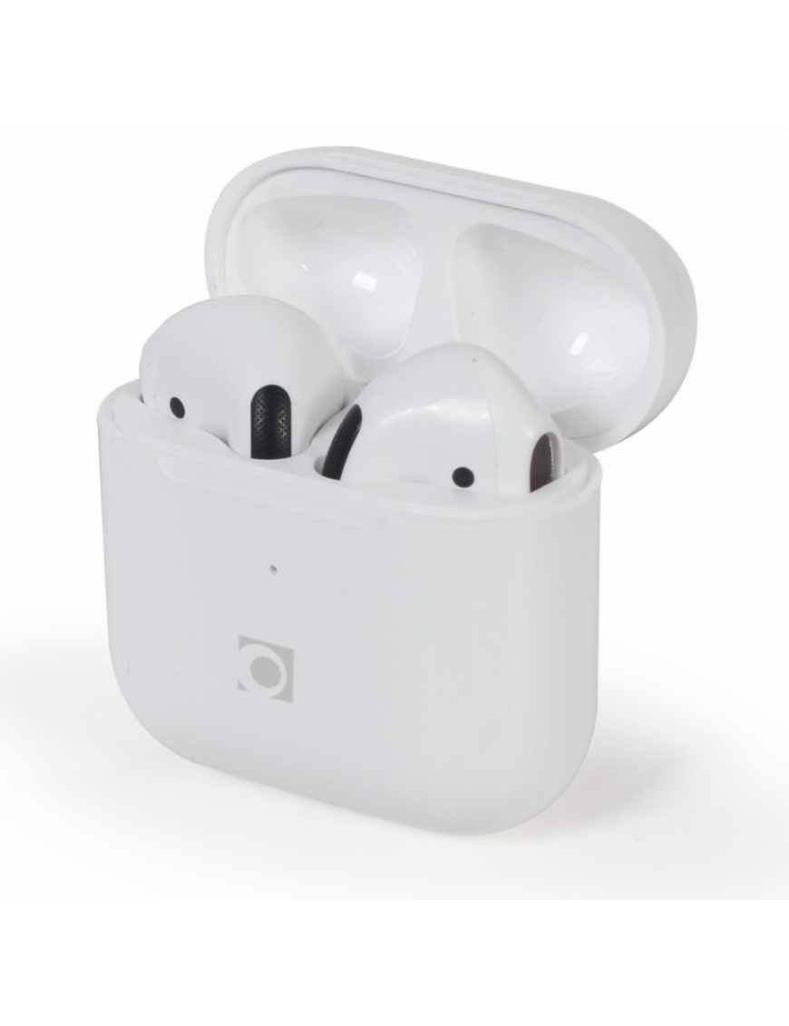 Gembird TWS-MLA-GW auricular y casco Auriculares Inalámbrico Dentro de oído Llamadas/Música USB Tipo C Bluetooth Blanco