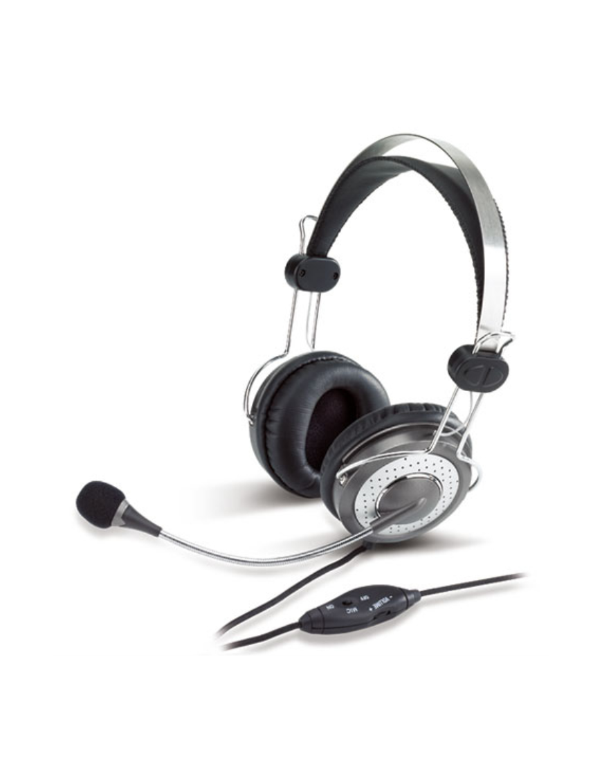 Genius Computer Technology HS-04SU Auriculares Alámbrico Diadema Oficina/Centro de llamadas Plata