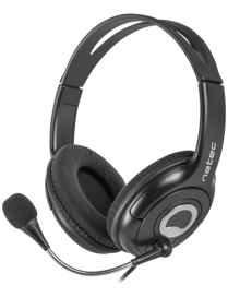 NATEC Bear 2 Auriculares Alámbrico Diadema Negro