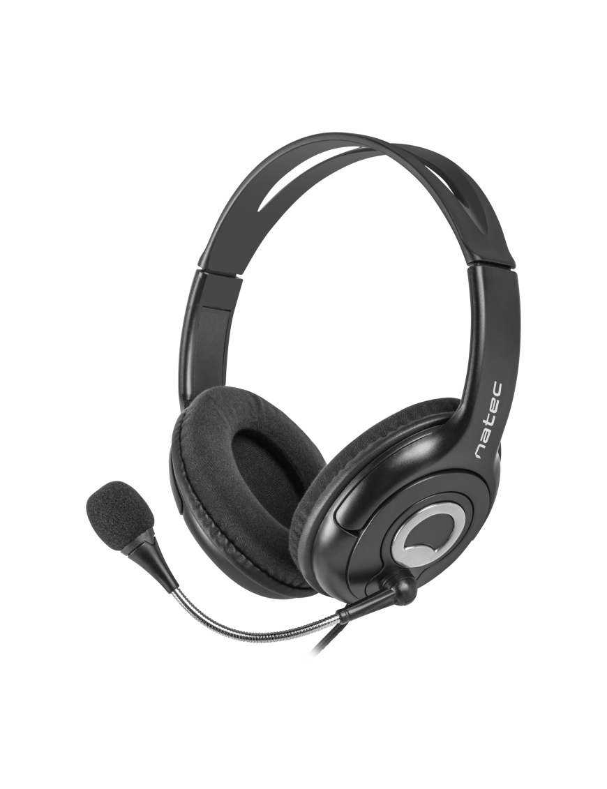 NATEC Bear 2 Auriculares Alámbrico Diadema Negro