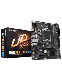 GIGABYTE H610M K DDR4 Placa base - Compatible con procesadores Intel Core 14th Gen CPUs, 3+1+1 Phases Hybrid Power Design, up to