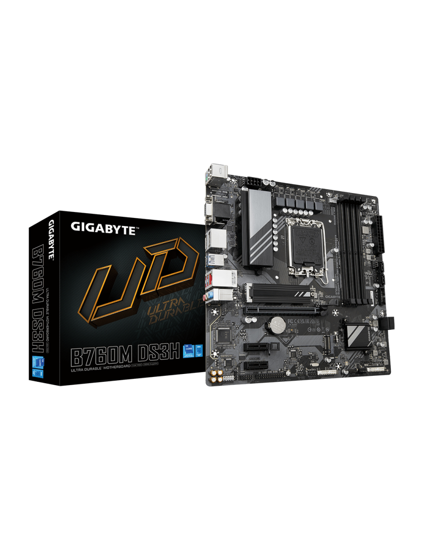 GIGABYTE B760M DS3H placa base Intel B760 Express LGA 1700 micro ATX