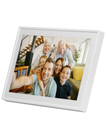 Denver PFF-711WHITE marco fotográfico digital Blanco 17,8 cm (7") Pantalla táctil Wifi