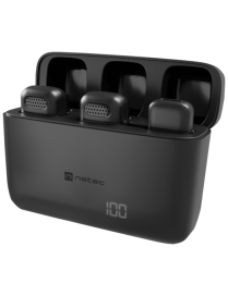 NATEC Hopper Negro Micrófono de corbata/solapa