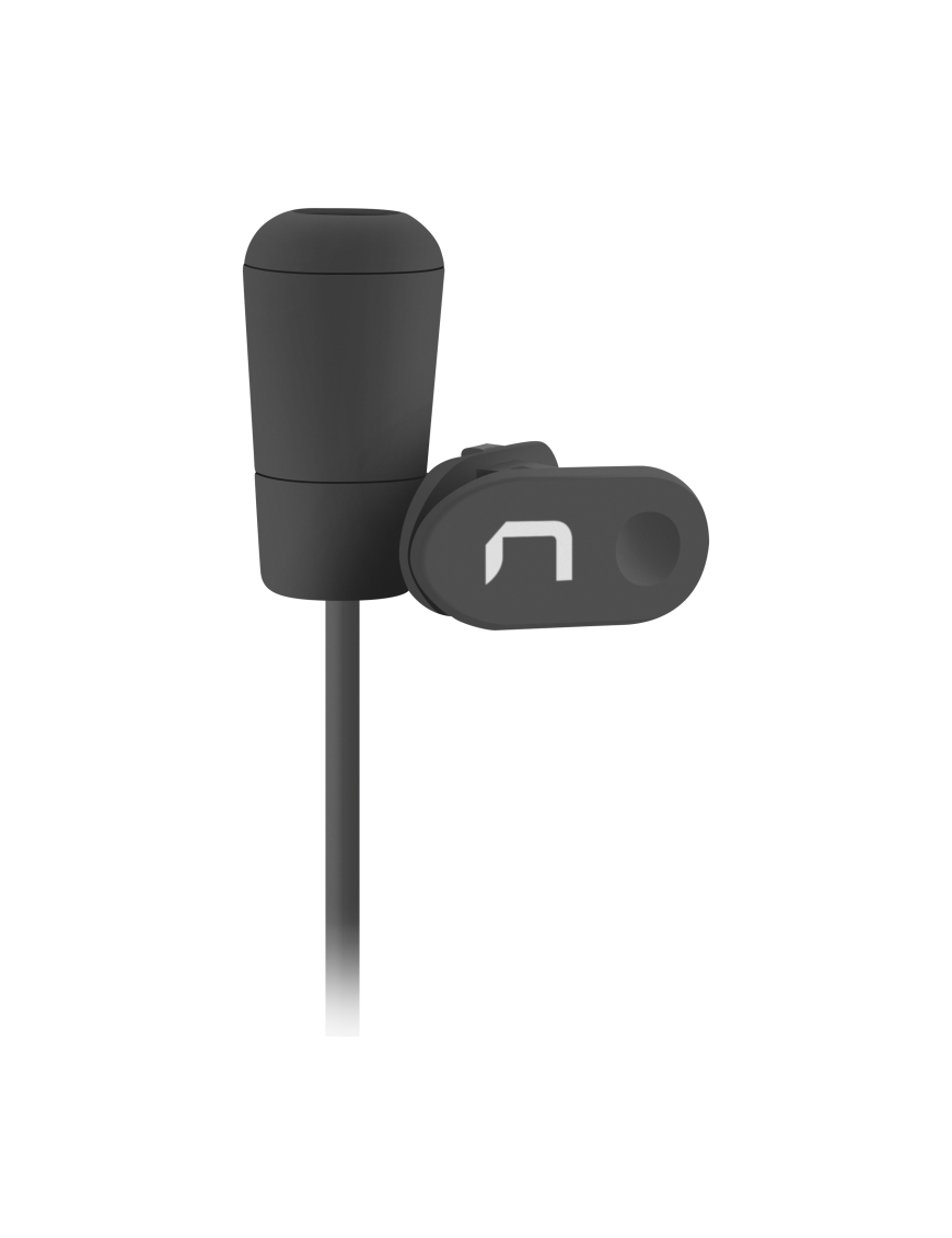 NATEC NMI-1351 micrófono Negro Micrófono con pinza de enganche
