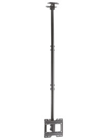 AISENS Soporte de techo giratorio, inclinable, extensible para monitor/TV 50kg de 23”-43”, Negro