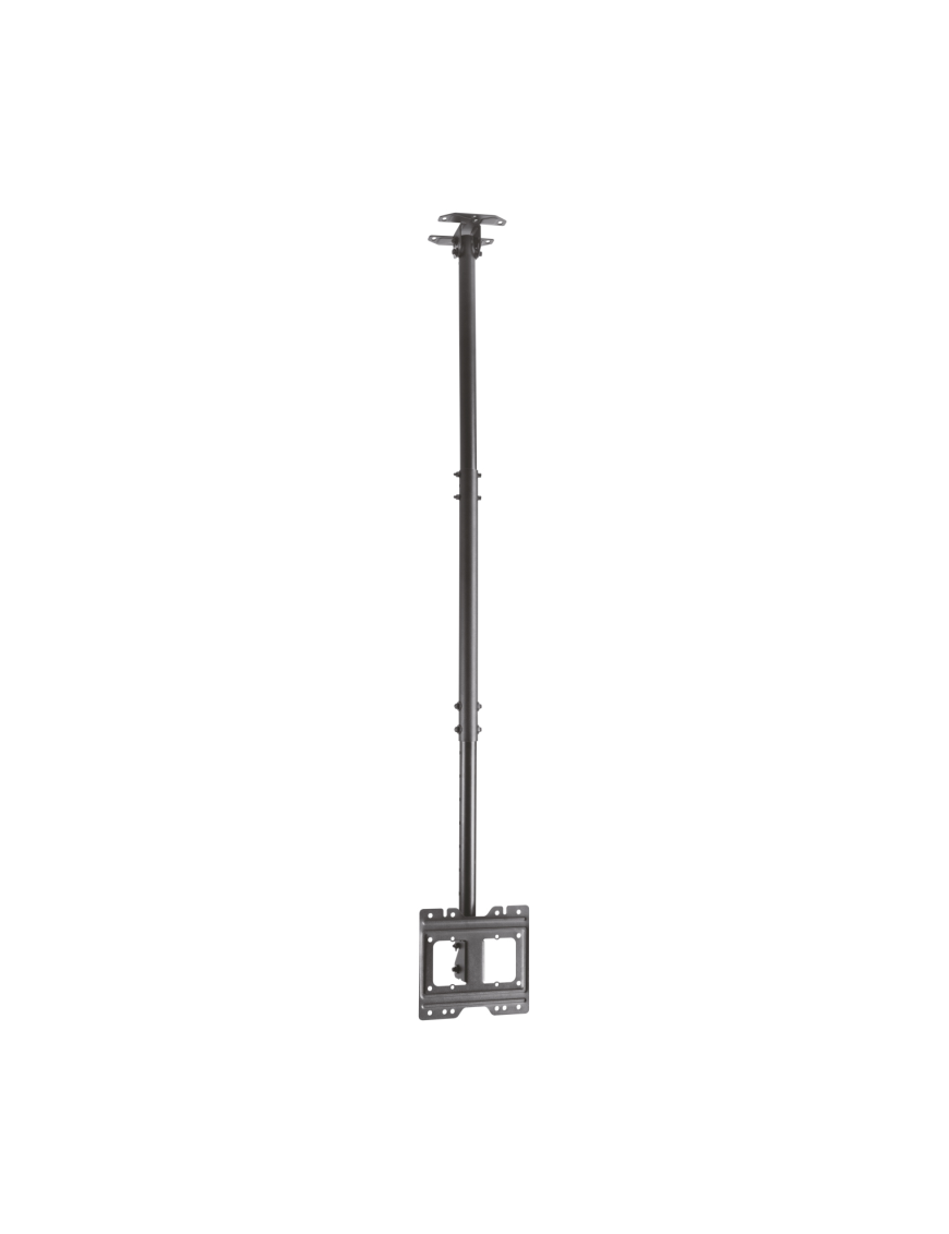 AISENS Soporte de techo giratorio, inclinable, extensible para monitor/TV 50kg de 23”-43”, Negro