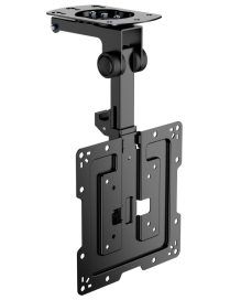 AISENS Soporte de Techo Giratorio, Plegable para Monitor/TV 20Kg de 19-43, Negro