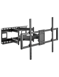 AISENS Soporte Pro Giratorio, Inclinable Y Nivelable Para Monitor/tv 120kg De 60-120, Negro