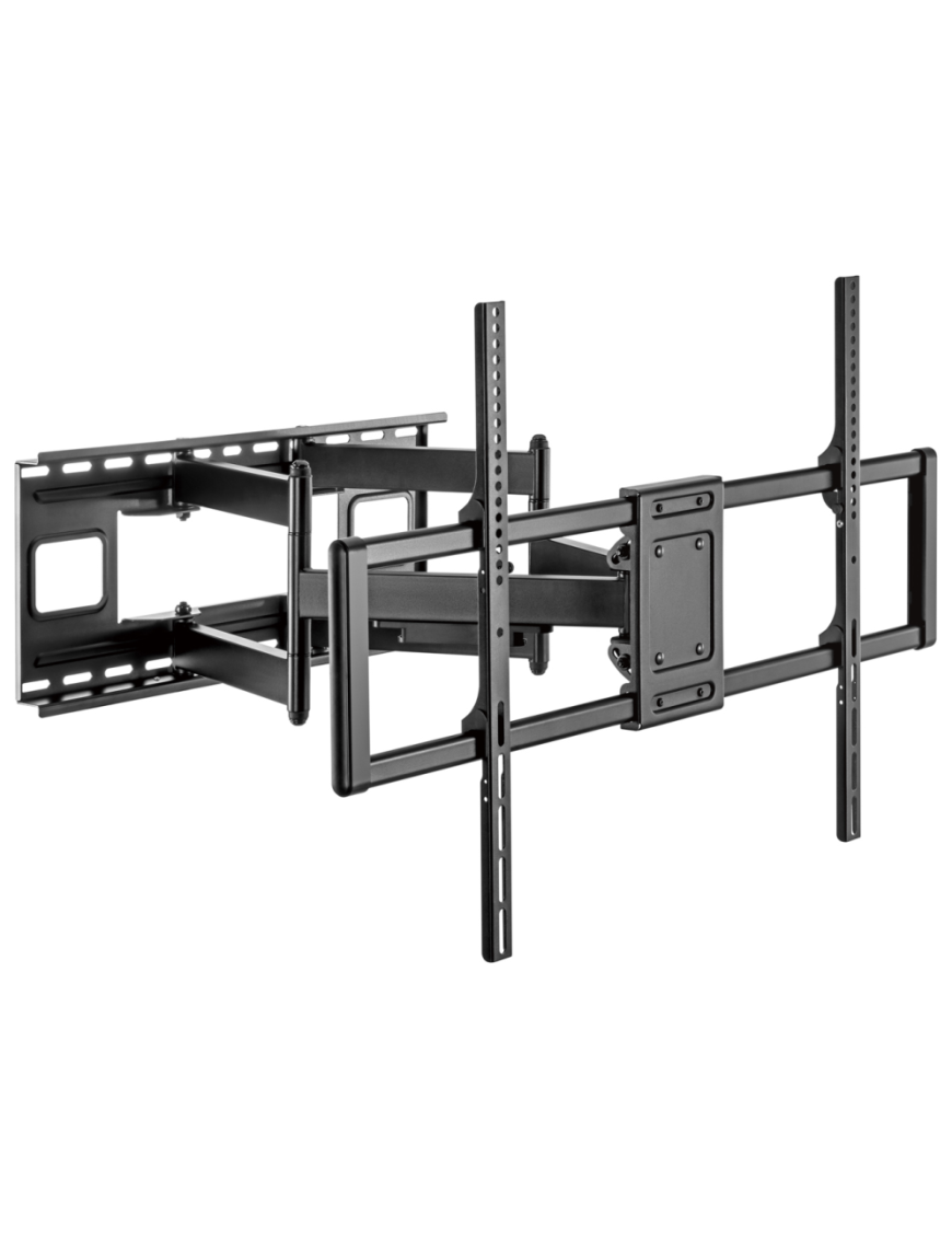 AISENS Soporte Pro Giratorio, Inclinable Y Nivelable Para Monitor/tv 120kg De 60-120, Negro