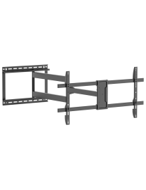AISENS Soporte Pro Giratorio, Inclinable y Nivelable para Monitor/TV 50kg de 43"-80", Negro