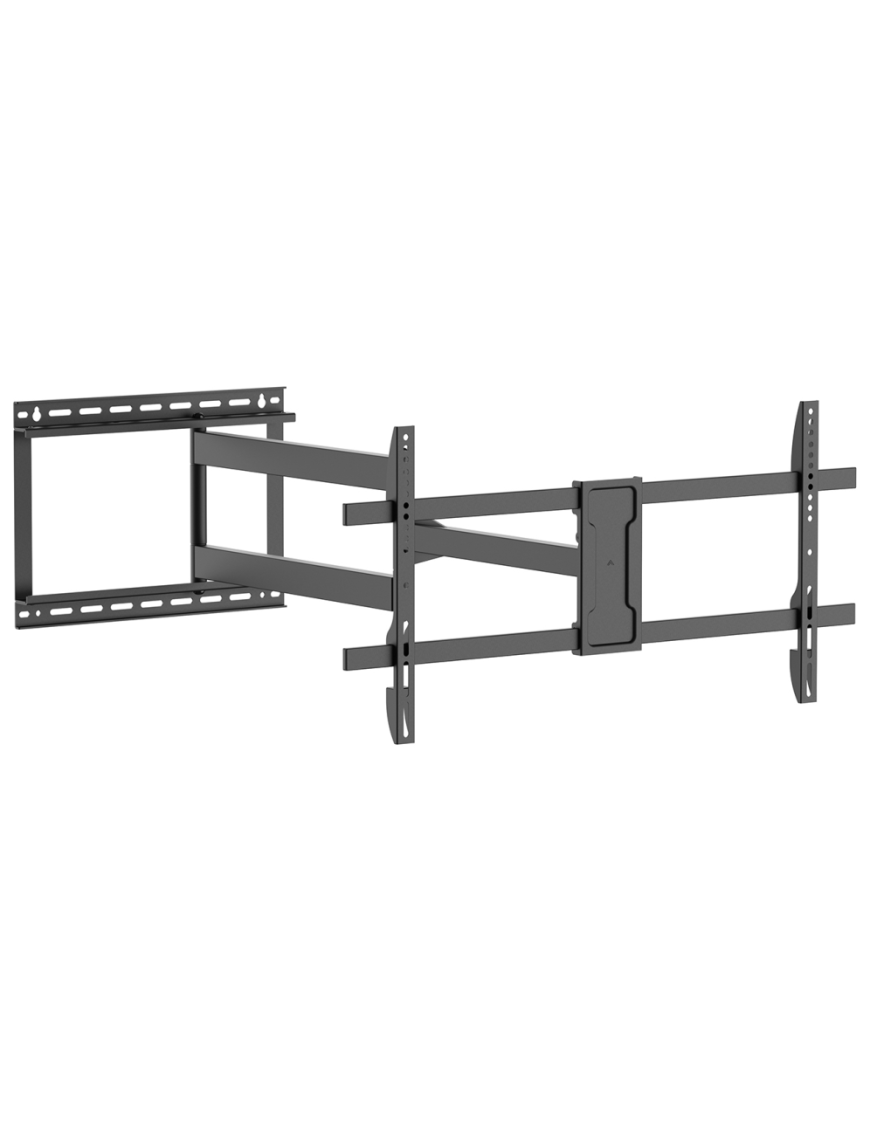 AISENS Soporte Pro Giratorio, Inclinable y Nivelable para Monitor/TV 50kg de 43"-80", Negro