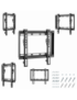 Gembird WM-42F-04 soporte para TV 106,7 cm (42") Negro