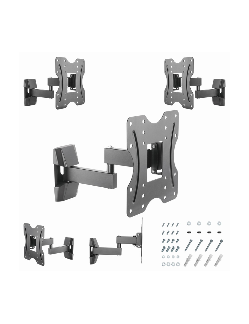 Gembird WM-42ST-01 soporte para TV 106,7 cm (42") Negro