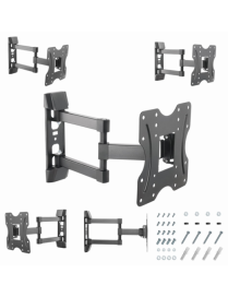 Gembird WM-42ST-02 soporte para TV 106,7 cm (42") Negro