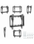Gembird WM-42T-04 soporte para TV 106,7 cm (42") Negro