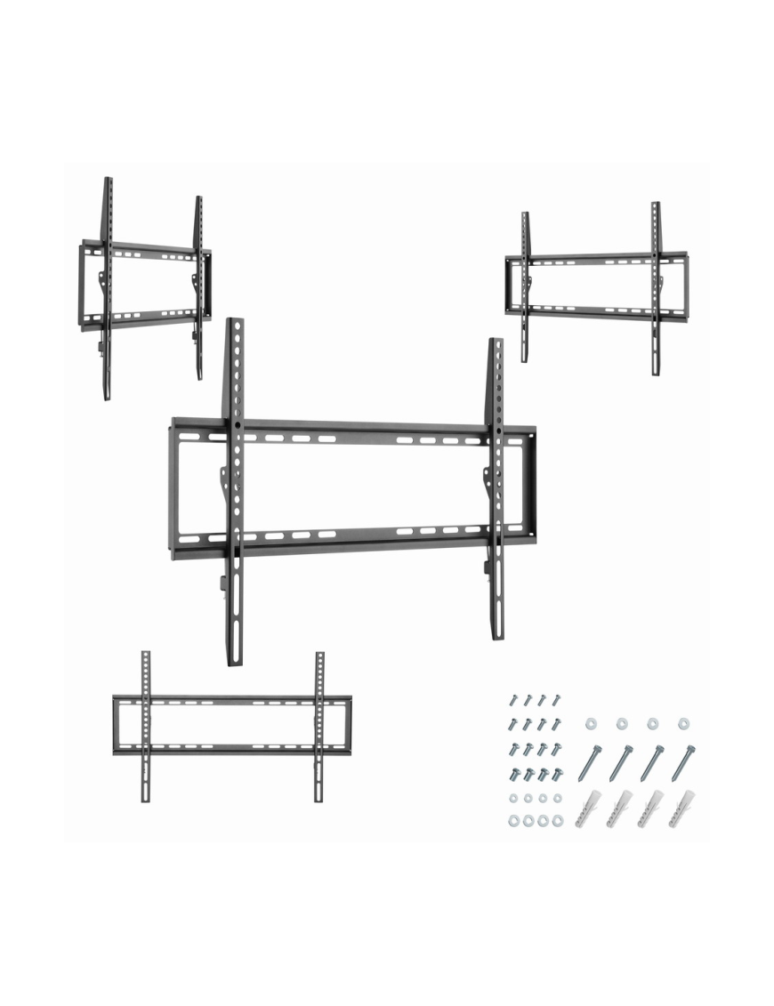 Gembird WM-70F-03 soporte para TV 177,8 cm (70") Negro