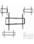 Gembird WM-70F-03 soporte para TV 177,8 cm (70") Negro