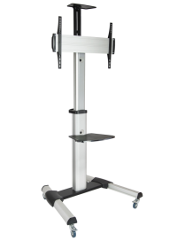TooQ FS1870M-B soporte para pantalla de señalización 94 cm (37") Negro, Plata
