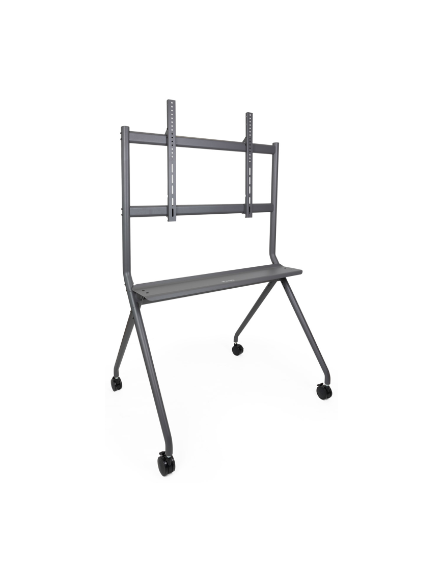 TooQ iSTAND Soporte de Suelo con Ruedas para Pantallas 50"- 86", Gris