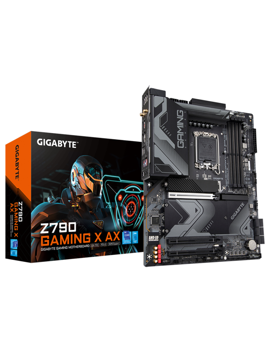 GIGABYTE Z790 GAMING X AX Placa base - Compatible con procesadores Intel Core 14th CPUs, 16+1+2 Phases Digital VRM, up to