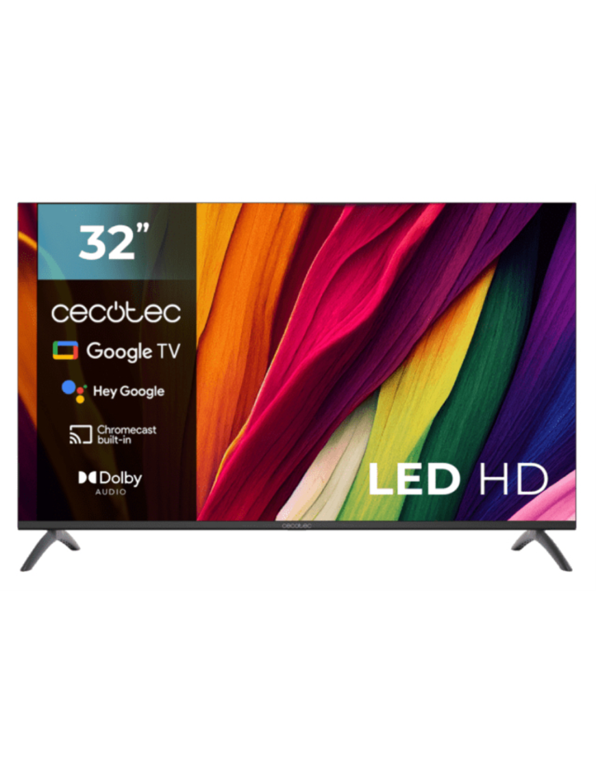 Cecotec 03619 Televisor 81,3 cm (32") HD Smart TV Negro