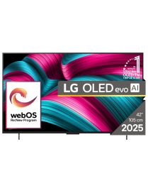 LG OLED evo AI OLED42C51LA Televisor 106,7 cm (42") 4K Ultra HD Smart TV Wifi Negro
