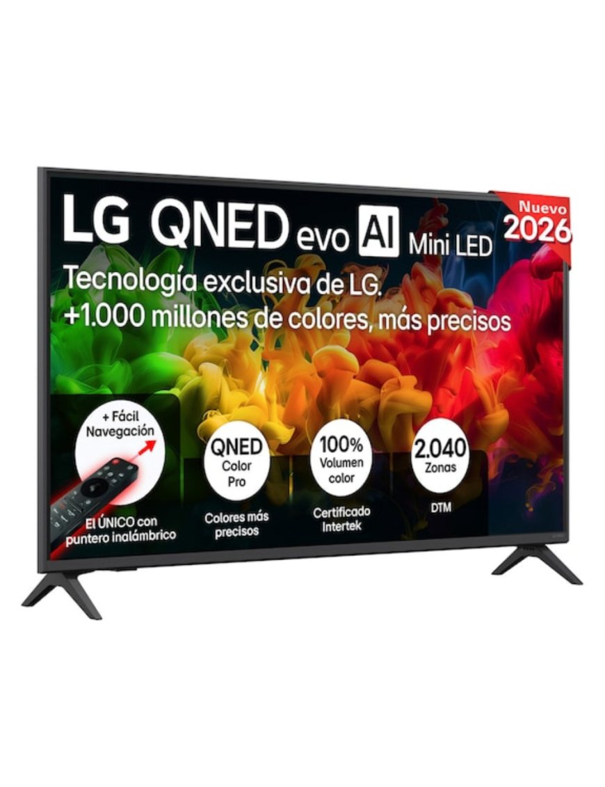 LG QNED evo AI MiniLED 43QNED81B6C.AEU Televisor 109,2 cm (43") 4K Ultra HD Smart TV Wifi Negro