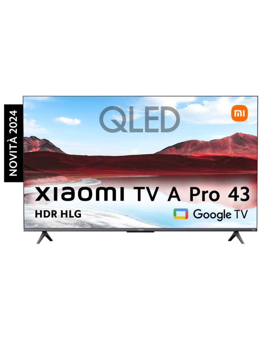 Xiaomi TV A Pro 43'' 109,2 cm (43") 4K Ultra HD Smart TV Wifi Gris, Titanio
