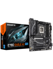 GIGABYTE Z790 EAGLE AX Placa base - Soporta CPUs Intel Core de 14ª generación, VRM digital de 12+1+1 fases, hasta 7600MHz DDR5