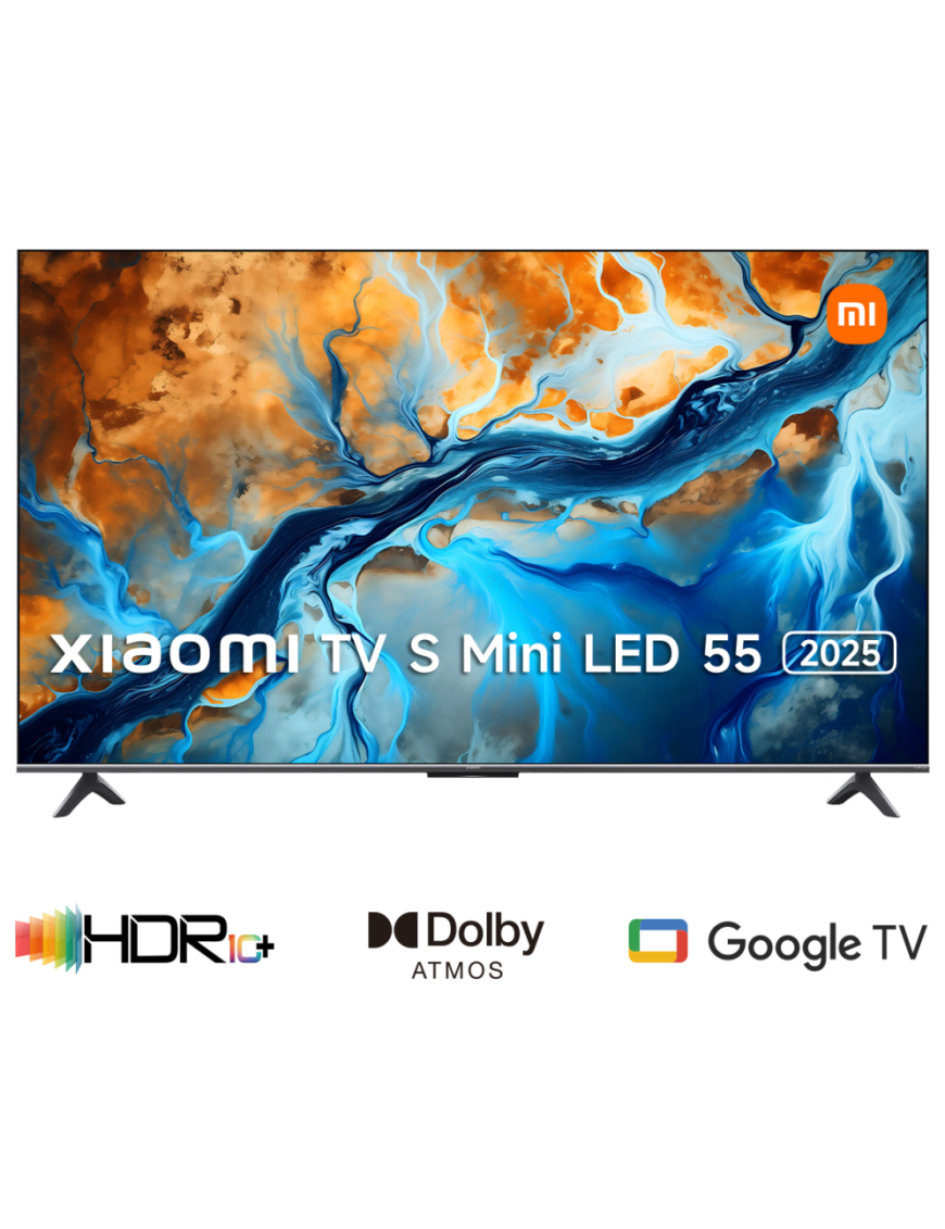 Xiaomi TV S Mini LED 55 139,7 cm (55") 4K Ultra HD Smart TV Wifi Negro 1200 cd / m²