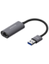 AISENS Conversor USB 3.0 A Ethernet Gigabit 10/100/1000 Mbps, Gris, 15cm