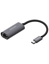 AISENS Conversor USB3.1 Gen1 USB-C A Ethernet Gigabit 10/100/1000 Mbps, Gris, 15cm