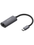 AISENS Conversor USB3.1 Gen1 USB-C A Ethernet Gigabit 10/100/1000 Mbps, Gris, 15cm
