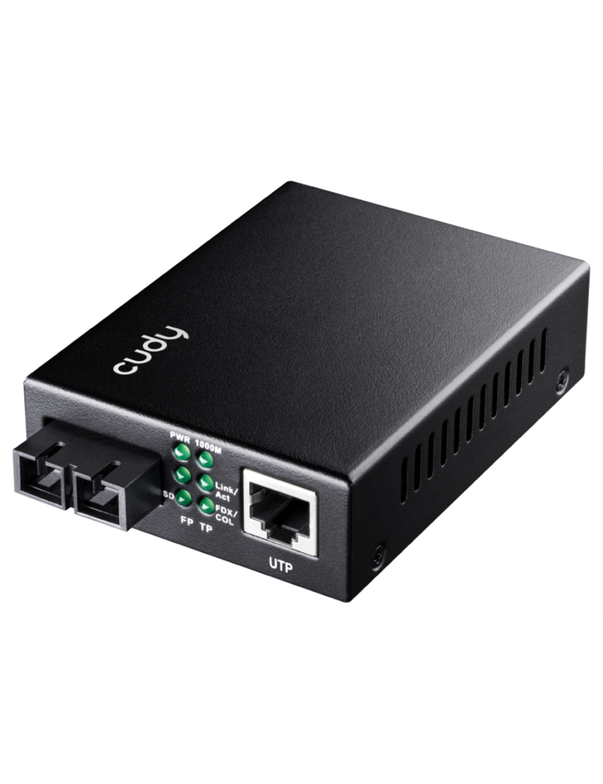 Cudy MC100GSA-20 convertidor de medio 1000 Mbit/s 1310 nm Monomodo Negro