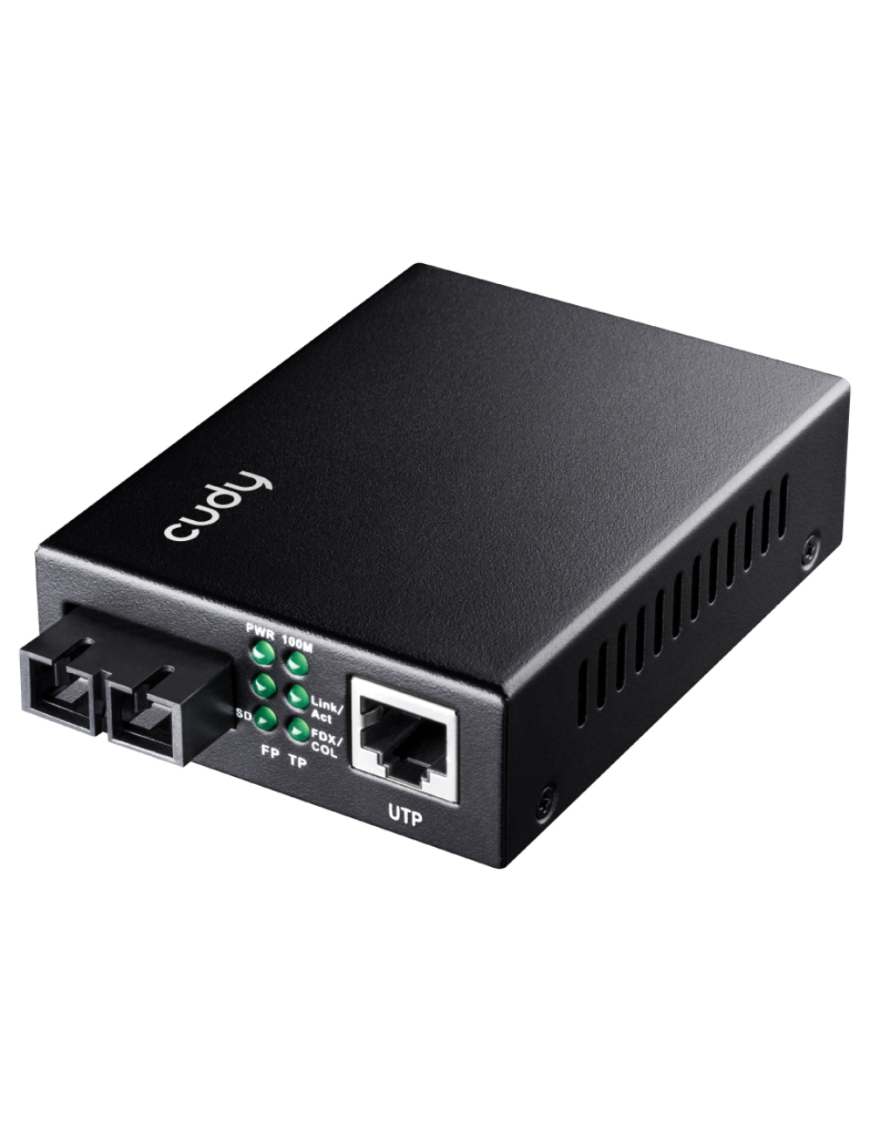 Cudy MC100SA-20 convertidor de medio 100 Mbit/s 1310 nm Monomodo Negro