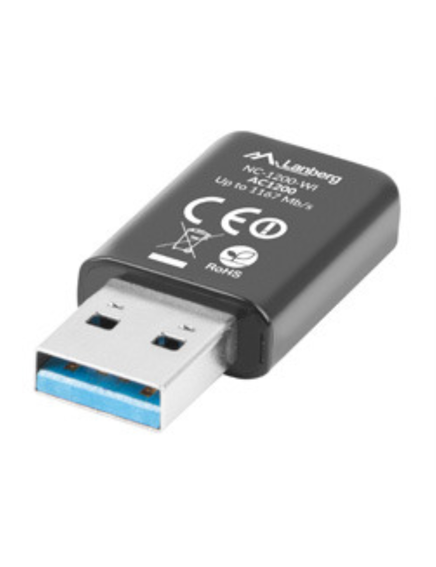 Lanberg NC-1200-WI adaptador y tarjeta de red WLAN 5000 Mbit/s