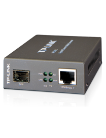 TP-Link MC220L convertidor de medio 1000 Mbit/s Multimodo, Monomodo Negro