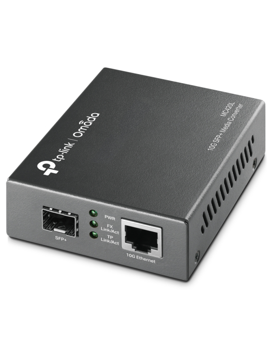 TP-Link Omada MC420L convertidor de medio 10000 Mbit/s Multimodo, Monomodo Negro