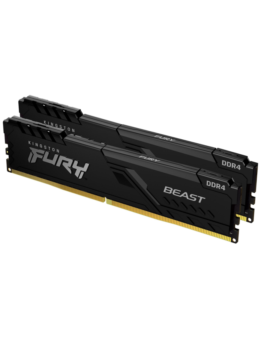 Kingston Technology FURY Beast 16GB 3200MT/s DDR4 CL16 DIMM (Kit de 2) Black