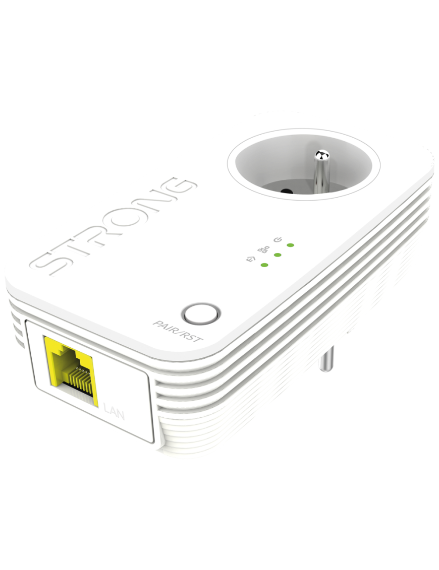 Strong PL1000SDUOEU adaptador de red PowerLine 1000 Mbit/s Ethernet Blanco 1 pieza(s)