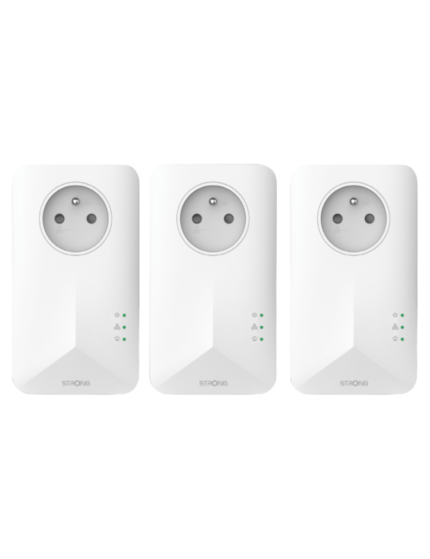 Strong Powerline 1000 1000 Mbit/s Ethernet Blanco 3 pieza(s)