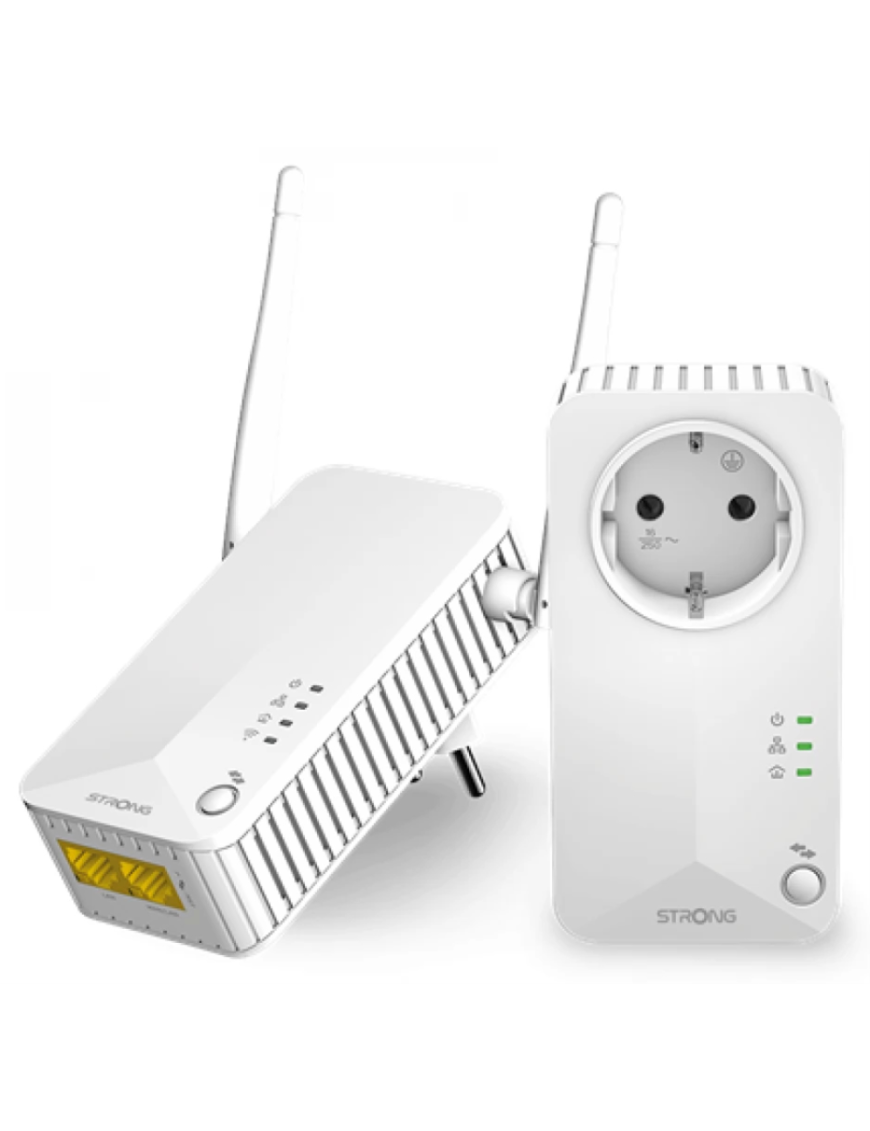Strong Powerline 600 Duo Wi-Fi EU 600 Mbit/s Ethernet Wifi Blanco 1 pieza(s)